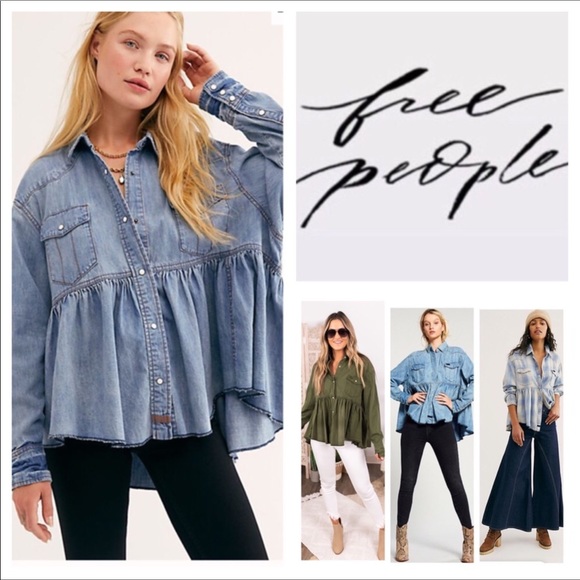 Free People Tops - Free People We The Free Dylan Babydoll Tunic. NWT.
